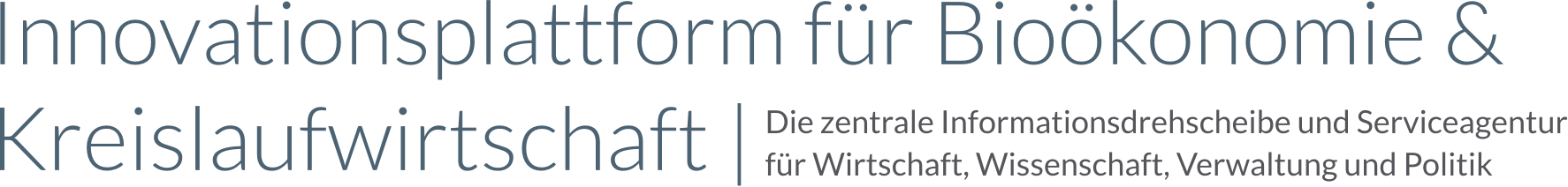 biobase Innovationsplattform für biooekonomie und Kreislaufwirtschaft, die zentrale Informationsdrehscheibe und Serviceagentur für Wirtschaft, Wissenschaft, Verwaltung und Politik